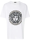 VERSACE Embroidered Medusa T-shirt,A78022A22252912412323