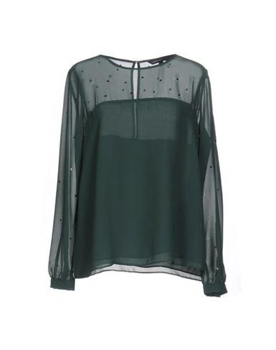 French Connection Blouses In Emerald Green