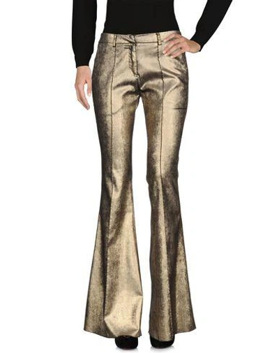 Nude Casual Trousers In Gold