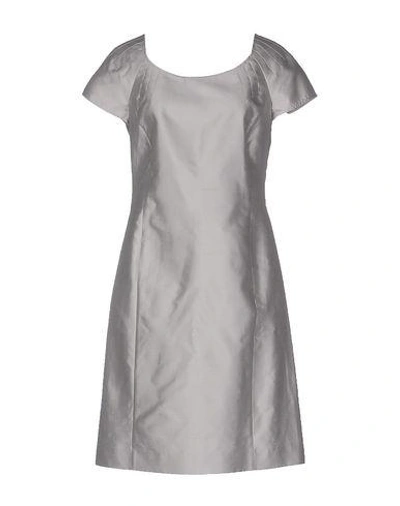 Armani Collezioni Short Dress In Grey