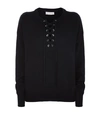 ROBERT RODRIGUEZ LACE-UP SWEATER,P000000000005727027