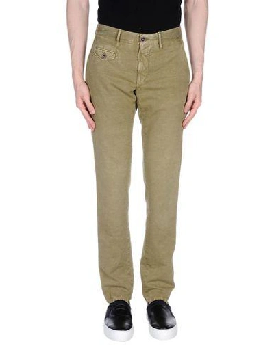 Incotex Casual Trousers In Military Green