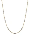 ROBERTO COIN 18K YELLOW AND WHITE GOLD DIAMOND STATION NECKLACE, 16,001824AJCHX0