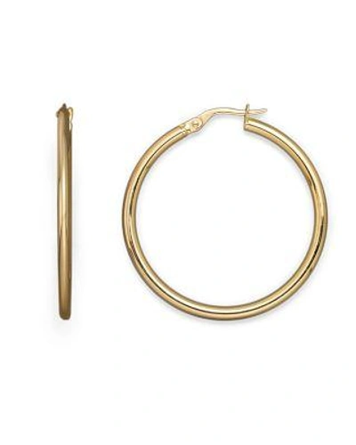Roberto Coin 18k Yellow Gold Round Hoop Earrings In Yg