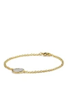 DAVID YURMAN CABLE COLLECTIBLES PAVE CHARM BRACELET WITH DIAMONDS IN GOLD,B12214D88ADI