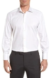 David Donahue Regular Fit Superfine Twill Dress Shirt In White