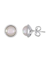 MAJORICA SIMULATED PEARL STUD EARRINGS,OME00630SPW
