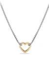 DAVID YURMAN CABLE COLLECTIBLES HEART NECKLACE WITH 18K GOLD,N12768 S817