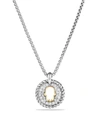 DAVID YURMAN CABLE COLLECTIBLES HAMSA CHARM NECKLACE WITH DIAMONDS WITH 18K GOLD,N12729DS8ADI17