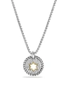 DAVID YURMAN CABLE COLLECTIBLES STAR OF DAVID CHARM NECKLACE WITH DIAMONDS WITH 18K GOLD,N12658DS8ADI17