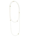 LAGOS 18K GOLD AND CULTURED FRESHWATER PEARL SINGLE STRAND CAVIAR ICON STATION NECKLACE, 34,04-10428-M34