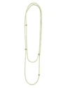 LAGOS 18K GOLD AND PERIDOT SINGLE STRAND CAVIAR ICON STATION NECKLACE, 34,04-10428-D34