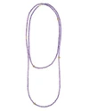 LAGOS 18K GOLD AND AMETHYST SINGLE STRAND CAVIAR ICON STATION NECKLACE, 34,04-10428-A34