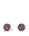 DAVID YURMAN CABLE BERRIES STUD EARRINGS WITH RHODALITE GARNET,E12901 SBARG