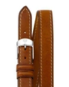 MICHELE DOUBLE WRAP LEATHER WATCH STRAP, 18MM,MS18BX270