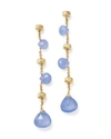 MARCO BICEGO 18K YELLOW GOLD PARADISE CHALCEDONY DROP EARRINGS,OB1431-CA01-Y
