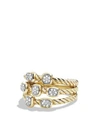 DAVID YURMAN CONFETTI RING WITH DIAMONDS IN GOLD,R12330D88ADI7