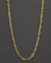 ROBERTO COIN 18K YELLOW GOLD OVAL NECKLACE, 23,531078AY2300