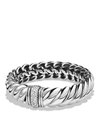 DAVID YURMAN HAMPTON CABLE BRACELET WITH DIAMONDS,B12338DSSADIM