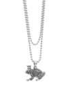 LAGOS STERLING SILVER RARE WONDERS FROG PRINCE PENDANT BALL CHAIN NECKLACE, 34,07-80991-B34