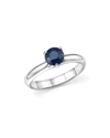 ROBERTO COIN PLATINUM PRONG SET SAPPHIRE RING,999411PW60BS