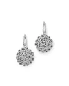 ROBERTO COIN 18K WHITE GOLD MORESQUE DIAMOND EARRINGS,330986AWERX0