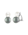 MAJORICA SIMULATED PEARL CLIP-ON EARRINGS,OME15675SCM