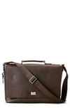 SHINOLA LEATHER MESSENGER BAG - BROWN,S0320056629