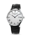 FREDERIQUE CONSTANT SLIMLINE WATCH WITH LEATHER STRAP, 40MM,FC-306MR4S6