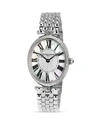 Frederique Constant Art Deco Oval Stainless Steel Watch, 30 X 25mm In Steel