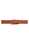 SHINOLA BOMBAY TAB LEATHER BELT,S0320033450