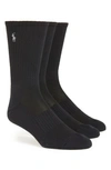 POLO RALPH LAUREN 3-PACK TECH ATHLETIC CREW SOCKS,821063PK