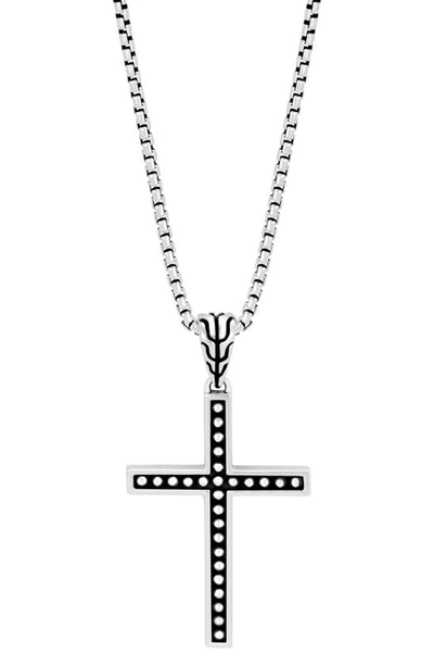 JOHN HARDY CLASSIC CHAIN CROSS PENDANT NECKLACE,NB999653X20