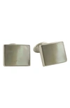 David Donahue Sterling Silver Cuff Links In Mother Of Pearl