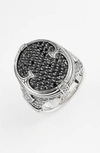 KONSTANTINO 'PLATO' PAVE ETCHED RING,DMK2014-292