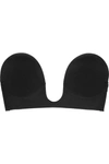 Fashion Forms U Plunge Backless And Strapless Stick On Bra-black In Black