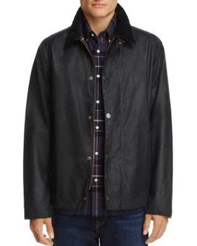 Barbour Heskin Waxed Cotton Jacket In Blue ModeSens GB