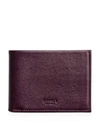 Shinola Men's Slim Leather Bifold Wallet In Aubergine Red
