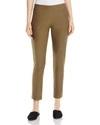Eileen Fisher Washable Crepe Slim-leg Ankle Pants, Plus Size In Olive