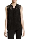 LAFAYETTE 148 ANNETTA LACE BLOUSE,0400095516051