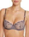 Simone Perele Delice Demi Cup Unlined Underwire Bra In Shadow