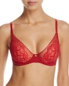 Natori Flora Contour Underwire Bra In Burnt Red