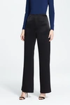 St John St. John Collection 'jennifer' Crepe Marocain Ankle Pants In Black