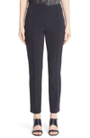 Lafayette 148 Gramercy Acclaimed-stretch Pants In Ink