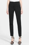 Akris Melissa Techno Cotton Pants, Black In Black