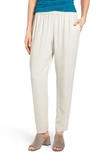 EILEEN FISHER SLOUCHY SILK CREPE ANKLE PANTS,EEGC-P3804M
