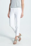 Eileen Fisher Plus Size Washable Crepe Slim-leg Pants In White