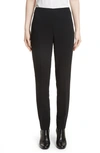 Akris Melissa Stretch Wool Trousers In Black