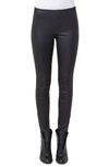 AKRIS PUNTO LAMBSKIN LEATHER & KNIT PANTS,627959004628