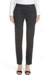 Lafayette 148 Irving Stretch Wool Pants In Ink